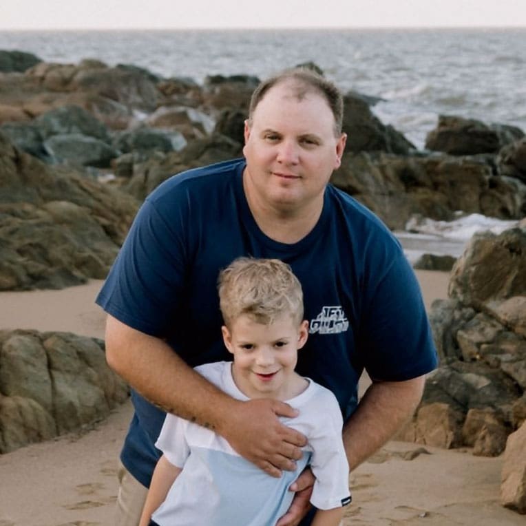 Portrait of Thomas Cristaldi and son